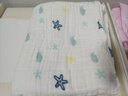 洁丽雅（Grace）A类纯棉婴儿纱布浴巾男女宝宝洗澡巾新生儿用品大毛巾被110*110cm 实拍图