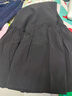 百图betu女装夏季新款半身裙橡筋腰下摆分割荷叶伞裙裙子2503X02 黑色 S 实拍图