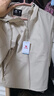 骆驼（CAMEL）薄绒风衣男户外防泼水防风夹克外套 J13CZ0L7070A 浅卡其 XXL 实拍图