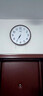 康巴丝（Compas）挂钟客厅钟表 简约钟表客厅石英钟表挂墙时钟 c2877咖木色 33.5cm 实拍图