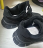 足力健防滑老人鞋冬季新款加绒保暖棉鞋加厚雪地靴妈妈鞋9160 黑色 38 实拍图