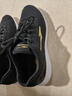 鸿星尔克男鞋运动鞋男减震防滑跑步鞋系带轻便旅游鞋子男士黑色休闲网面鞋 正黑/国王金-2113 44 实拍图