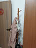 霓峰实木落地衣帽架挂衣架卧室家用立式衣架杆衣服架简约现代挂包架 实木圆盘底座-胡桃色加粗 实拍图