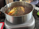 九阳（Joyoung）0涂层IH秒涮电火锅火锅专用锅电锅家用4-8人分体式可拆洗多功能电蒸锅不锈钢电煮锅6L火锅锅GN12 实拍图