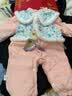 G.duck小黄鸭婴儿连体衣夹棉新生儿衣服秋冬季保暖国风拜年服宝宝薄棉服 满月周岁礼服-粉色（夹棉） 90cm 建议1岁25斤内 实拍图
