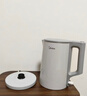 美的（Midea）电热水壶家用烧水壶泡茶0涂层食品级304不锈钢自动断电双层防烫全钢无缝1.5L大容量 MK-HJ1566 实拍图