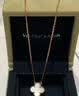 梵克雅宝（Van Cleef & Arpels）项链女款 四叶草项链Alhambra系列女士项链 送礼物【双11抢先购】 中号 白贝母 VCARA45900 15MM 保卡信息-随机年份 实拍图