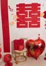 狮洛德 婚房布置结婚礼男方客厅电视背景墙拉花装饰婚庆套装送投屏图 实拍图