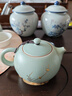 祥业song杯子汝窑泡茶壶陶瓷大号功夫茶具西施壶汝瓷单壶提梁壶泡茶器 汝窑锔钉大西施壶单壶 300ml 实拍图