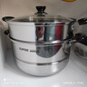 苏泊尔（SUPOR）304不锈钢蒸锅双层加厚复底汤锅带蒸笼燃气电磁炉通用 【双层加厚】旗舰款 28cm 实拍图