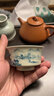 何白龙窑 功夫茶杯陶瓷主人杯茶具杯子 柴烧釉下手绘 
