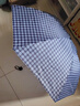 天堂 防风雨伞三折男女款商务晴雨伞57*7骨  格子F藏青 实拍图