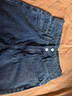 真维斯（Jeanswest）牛仔裤女夏季高腰显瘦显高设计感直筒拖地阔腿长裤子女深蓝色M 实拍图
