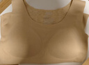都市丽人德绒带胸垫保暖背心女含羊毛蚕丝秋冬免穿文胸打底马甲肤色M 实拍图