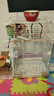 哈骆顿（HALODN）鸟笼鹦鹉专用鸟笼站杆鸟窝笼子虎皮玄凤八哥鸽子画眉中大型鸟笼 加高款珍珠白豪华鸟笼7件套 【防腐耐用，双层可住4-8只】 晒单实拍图