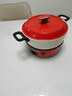 摩飞电器（Morphyrichards） 多功能锅电火锅家用分体式鸳鸯火锅电炒锅烧烤肉蒸煮炒煎电煮锅MR9087 3L 英伦红【标配】涂层升级 实拍图