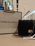 CHARLIE&KELLI CK品牌包包女款单肩包链条小方包斜挎送女友情人节生日新年礼物 黑色【京仓配送 赠礼袋】 实拍图