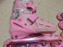 迪士尼（Disney）溜冰鞋儿童可调节安全易学轮滑鞋旱冰鞋直排滑冰鞋粉冰雪送礼物 实拍图