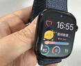 Apple/苹果 Watch Series 10 智能手表GPS款46毫米亮黑色铝金属表壳黑色运动型表带M/L MX273CH/B 实拍图