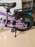 永久儿童自行车6-10-15岁以上中大童变速减震山地车单车赛车男女孩 辐条-维卡紫【减震 碟刹 99%装】 18寸单速【适合120-135cm】 实拍图