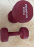 PROIRON普力艾 浸塑哑铃男士家用健身纯铁哑铃套装亚铃酒红色 8kg*2 实拍图