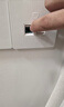 万级网线光纤插座面板 超六类万兆网络+光纤二合一二位双口移动光纤SC接口面板套装 1-41536白色 实拍图