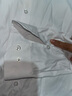 罗蒙（ROMON）纯色商务职业正装男士白衬衫工装外套长袖衬衣男CS108白色3XL 实拍图