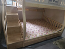 圣伯顿【免费安装】儿童上下床实木高低床双层床上下铺床两层木床子母床 梯柜+书架+双抽+床垫 上160下180 实拍图