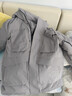 京东京造羽绒服男短款男士连帽滑雪服派克服外套男新衣送礼 灰色 2XL 实拍图