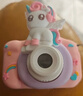 活石（LIVING STONES）儿童相机照相机7-14岁3-6高清数码拍照玩具女孩生日礼物12岁 独角兽128G丨9600w双摄+卡通胶套+礼盒 学生迷你相机新年礼物儿童节给女生 实拍图