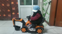 贝趣儿童电动挖掘机可坐人可挖土2-9岁可骑1-3-6男孩玩具新年礼物 顶配【电动挖臂+遥控+推杆大靠背 大型遥控挖机小孩宝宝电动车 实拍图