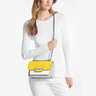 MICHAEL KORS  轻奢MK女包HEATHER斜挎包 大号灰色/黄色/白色   实拍图
