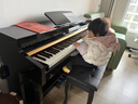 海蒂诗 电钢琴88键重锤电子钢琴儿童初学幼师专业成人家用数码立式钢琴 P-313烤漆黑-蓝牙-全重锤-配琴凳 实拍图