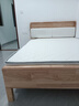 起凤广东佛山家具床实木床橡胶木现代北欧双人床主卧原木床简约风木床 原木色软包款+10cm乳胶棕垫 1500mm*2000mm  框架结构 实拍图