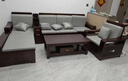 墨宸沙发 紫金檀木实木沙发新中式客厅大小户型冬夏两用转角储物家具 四人位+贵妃+茶水柜+长茶几 实拍图