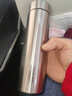 炊大皇保温杯 316L不锈钢茶水分离男女商务便携水杯 钢本色 490ml 实拍图