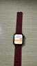 MSSM适用苹果手表表带Apple Watch S11/10硅胶磁吸带iwatch S9/se3/ultra3新年圣诞表带-酒红色 实拍图