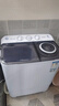 奥克斯（AUX）洗衣机半自动家用双缸双桶大容量小型租房宿舍波轮双杠强力去污省水电 7.5公斤【洗4.5+脱3+终生联保】黑色 双缸 实拍图
