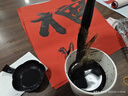 得力（deli）【对联自写套装】毛笔墨纸砚配置齐全春节新年空白春联纸 手写对联专用纸七言斗方书法红纸福字 实拍图