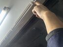 诺罗白色粘贴轨道免打孔免安装自粘式超薄静音导轨侧装顶装窗帘滑道 白色两用单轨(可粘贴+可打孔） 直轨2米(含顶装和侧装配件） 实拍图
