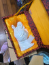 东方泥土 陶瓷万福羊摆件 德化白瓷工艺创意家居装饰电视柜摆设品 万福羊中号 白D51-07B礼盒装 实拍图