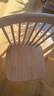 维莎x源氏木语实木餐椅现代简约温莎椅家用书桌休闲椅靠背椅北欧座椅 原木色餐椅(450*500*865mm) 实拍图