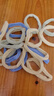 海盐蓝发绳发绳发圈头绳简约扎高马尾皮筋少女可爱头饰无缝高弹力 20根（opp袋包装）【颜色随机】 实拍图