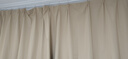 铭聚布艺（MINGJU）窗帘 全遮光窗帘成品窗帘布遮阳帘涤塔夫奶油色挂钩式2.0*2.4单片 实拍图