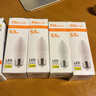 FSL佛山照明 LED节能灯泡尖泡E14小螺口 5.5w 黄光 5只装 实拍图
