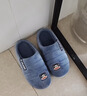 大嘴猴（paul frank）棉拖鞋男士秋冬季室内家居拖鞋毛绒保暖厚底棉鞋男款深蓝280PF607 实拍图