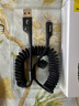 倍思 苹果数据线 弹簧伸缩车载手机充电线 便携车充 适用iphone14/13/12/11/8Plus/X/iPad/Air/Pro1米 实拍图