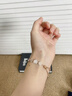APM Monaco粉母贝心相连可调节手链情侣银手饰时尚送女友情人节礼物 实拍图