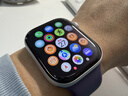 Apple/苹果 【女神节】Watch S11 智能手表GPS款46毫米银色铝金属表壳雾紫色运动型表带S/M 实拍图