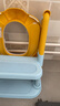 世纪宝贝（babyhood）儿童马桶辅助器 宝宝阶梯架坐便圈扶手架座便器 PU软坐垫 天空蓝 实拍图